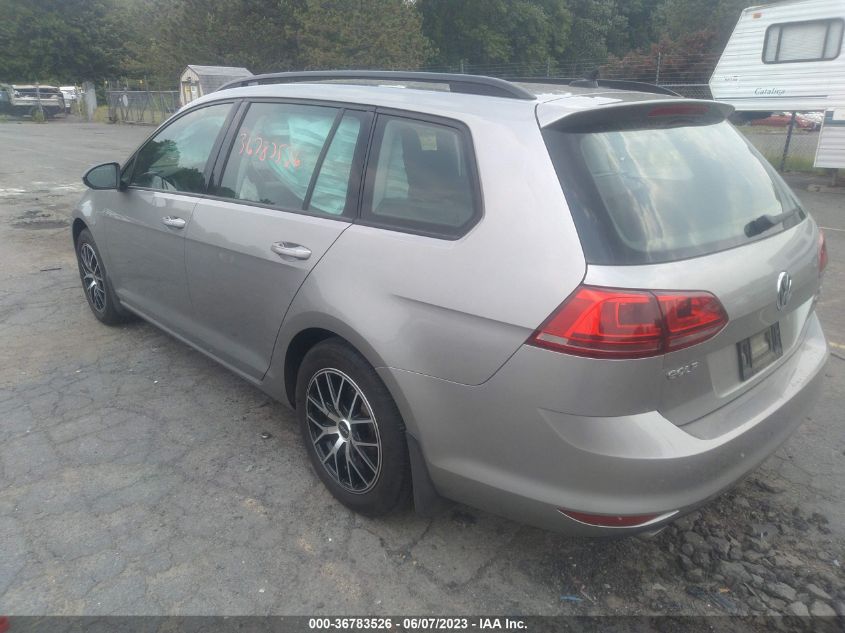2017 VOLKSWAGEN GOLF SPORTWAGEN S 3VWU17AU6HM523800