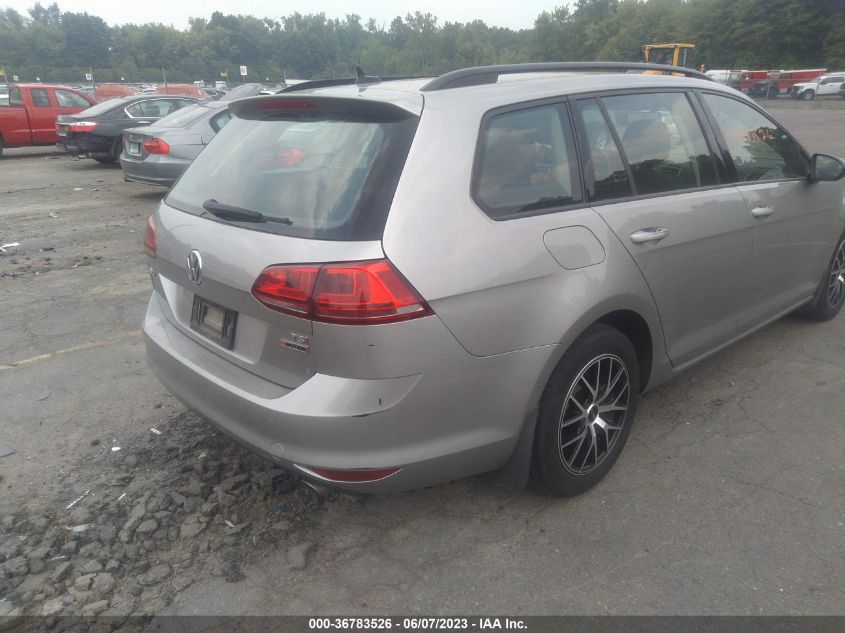 2017 VOLKSWAGEN GOLF SPORTWAGEN S 3VWU17AU6HM523800