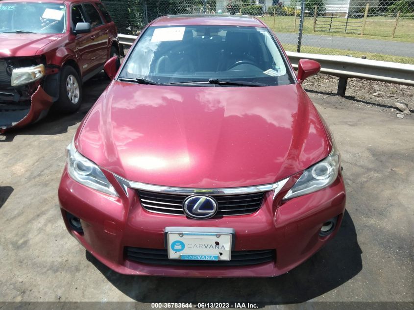 2013 LEXUS CT 200H HYBRID - JTHKD5BHXD2146413