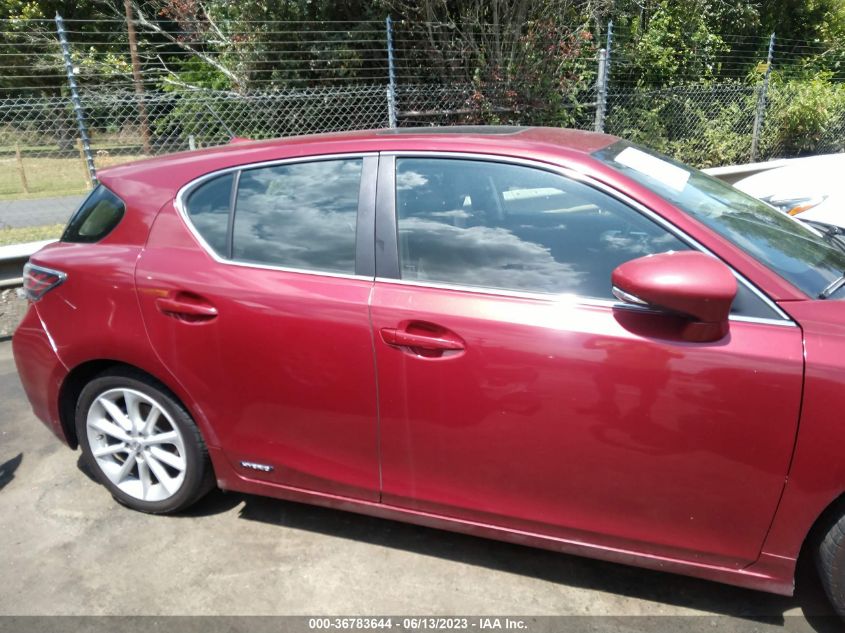 2013 LEXUS CT 200H HYBRID - JTHKD5BHXD2146413