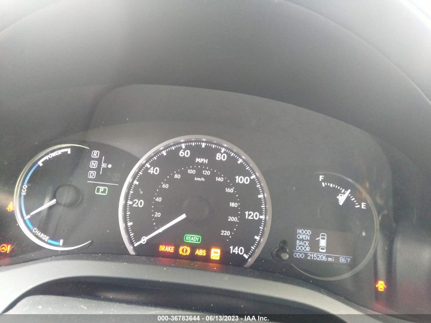 2013 LEXUS CT 200H HYBRID - JTHKD5BHXD2146413