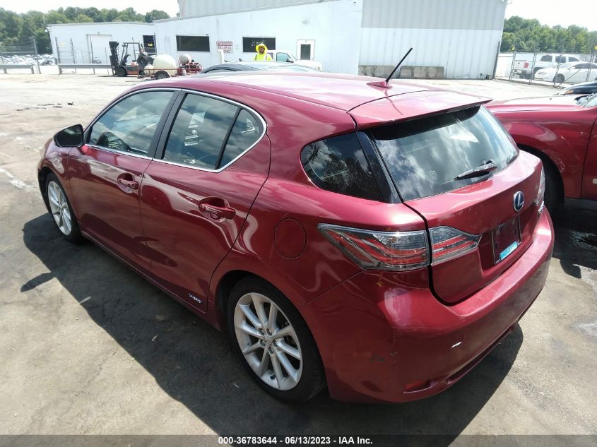 2013 LEXUS CT 200H HYBRID - JTHKD5BHXD2146413