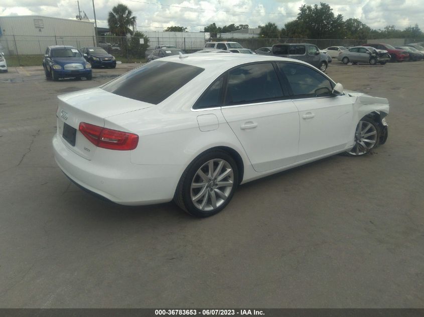 2013 AUDI A4 PREMIUM PLUS - WAUEFAFL4DN047534