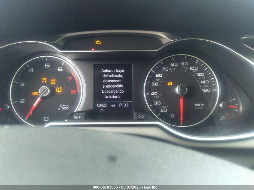 2013 AUDI A4 PREMIUM PLUS - WAUEFAFL4DN047534