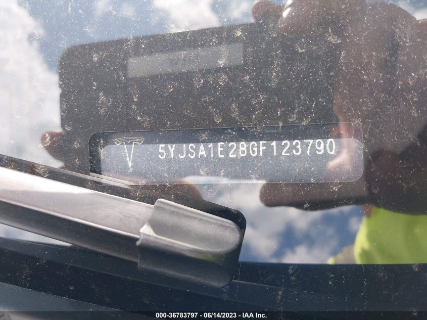 2016 TESLA MODEL S - 5YJSA1E28GF123790