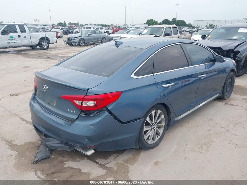 2016 HYUNDAI SONATA 2.4L SPORT - 5NPE34AF8GH336337