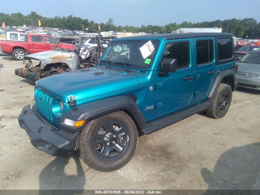 2020 JEEP WRANGLER UNLIMITED SPORT - 1C4HJXDG3LW342835