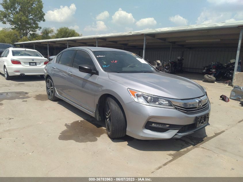 2017 HONDA ACCORD SEDAN SPORT - 1HGCR2F53HA191387