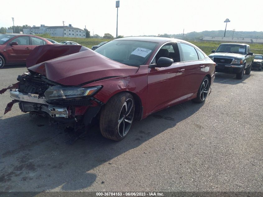 2022 HONDA ACCORD SEDAN SPORT - 1HGCV1F32NA051296