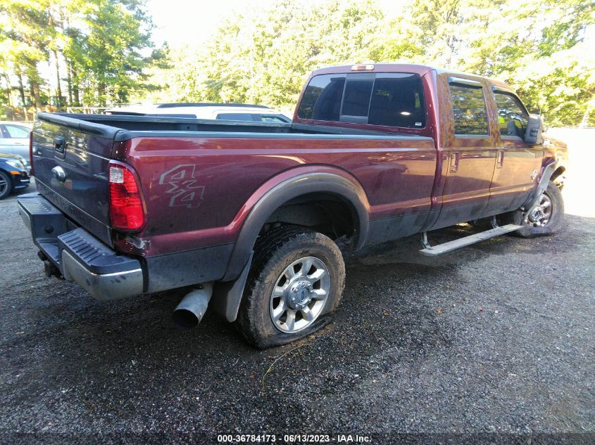 2016 FORD SUPER DUTY F-250 SRW LARIAT/PLATINUM - 1FT7W2BT7GEA68485