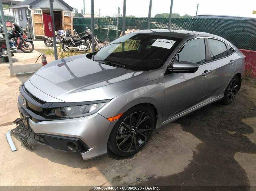 2019 HONDA CIVIC SEDAN SPORT - 2HGFC2F8XKH519471