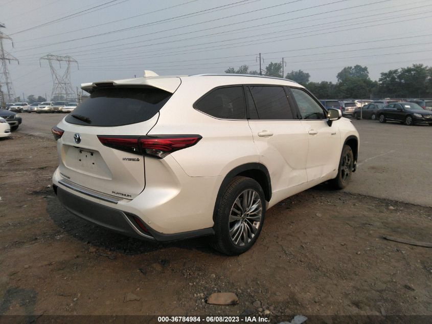 2020 TOYOTA HIGHLANDER HYBRID PLATINUM - 5TDEBRCH3LS004681