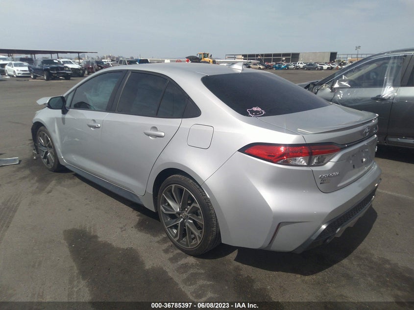 VIN 5YFP4RCE1LP016054 2020 TOYOTA COROLLA SE