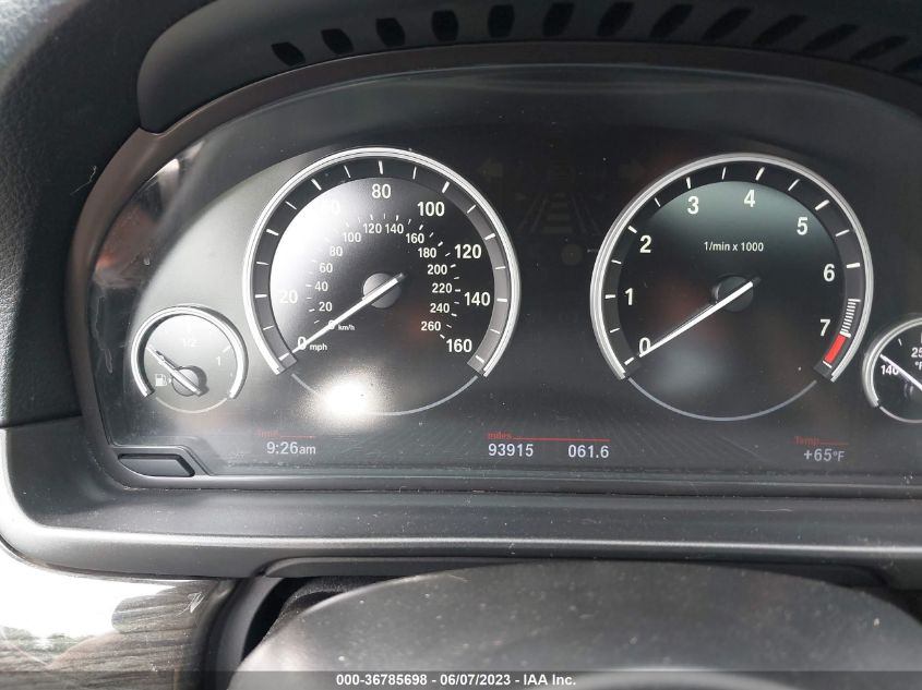 2013 BMW 550 I WBAFR9C58DDX80756