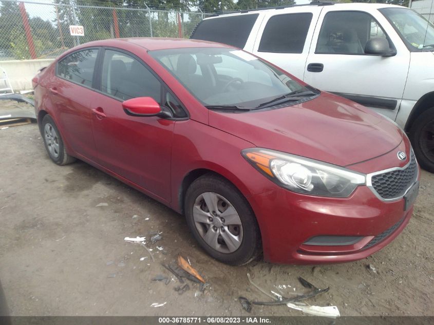 2016 KIA FORTE LX - KNAFK4A62G5511816