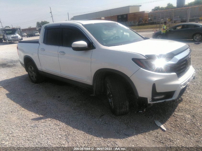 2022 HONDA RIDGELINE RTL-E - 5FPYK3F75NB025351