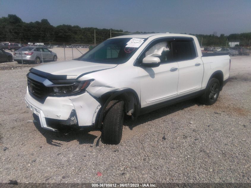 2022 HONDA RIDGELINE RTL-E - 5FPYK3F75NB025351