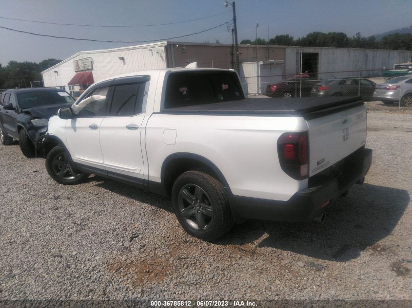2022 HONDA RIDGELINE RTL-E - 5FPYK3F75NB025351