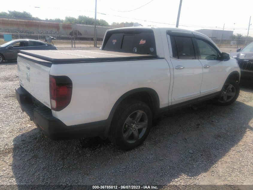 2022 HONDA RIDGELINE RTL-E - 5FPYK3F75NB025351