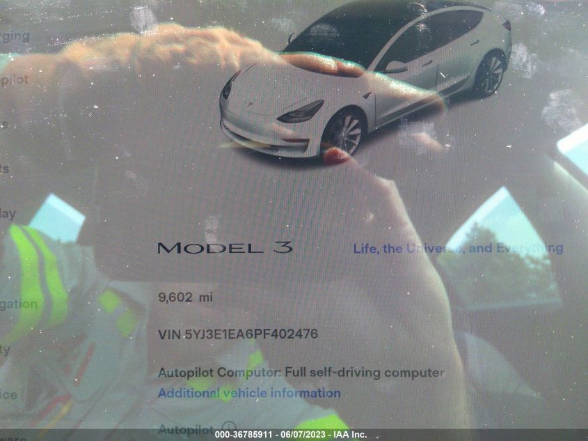2023 TESLA MODEL 3 - 5YJ3E1EA6PF402476