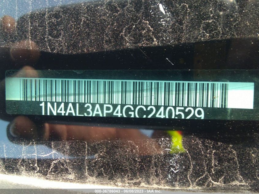 2016 NISSAN ALTIMA 2.5 S - 1N4AL3AP4GC240529