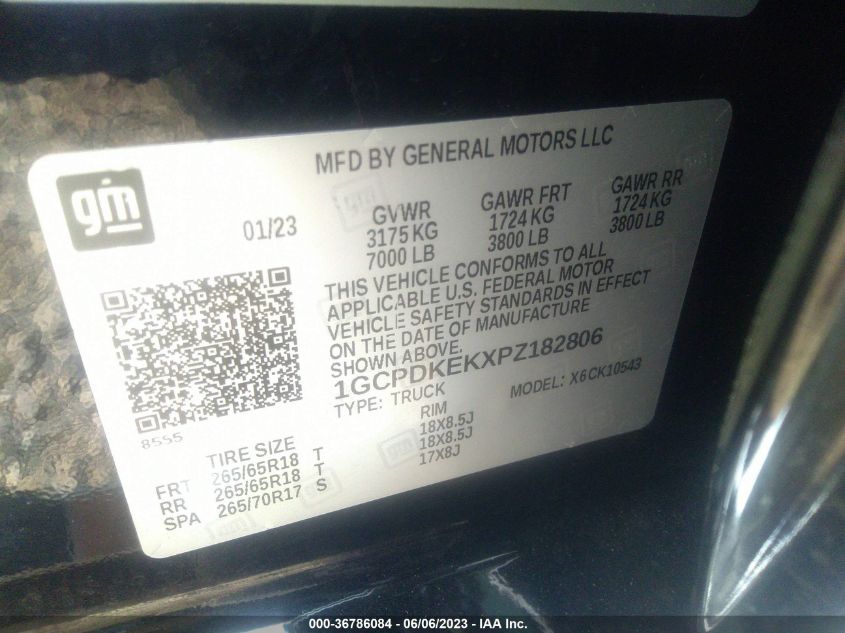 2023 CHEVROLET SILVERADO 1500 LT - 1GCPDKEKXPZ182806