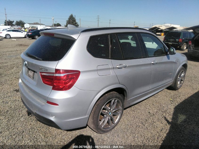 2016 BMW X3 XDRIVE28I - 5UXWX9C54G0D65262