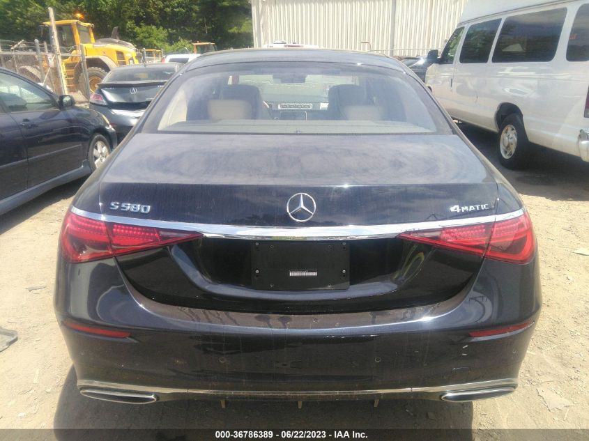 2022 MERCEDES-BENZ S-CLASS S 580 - W1K6G7GB6NA066470