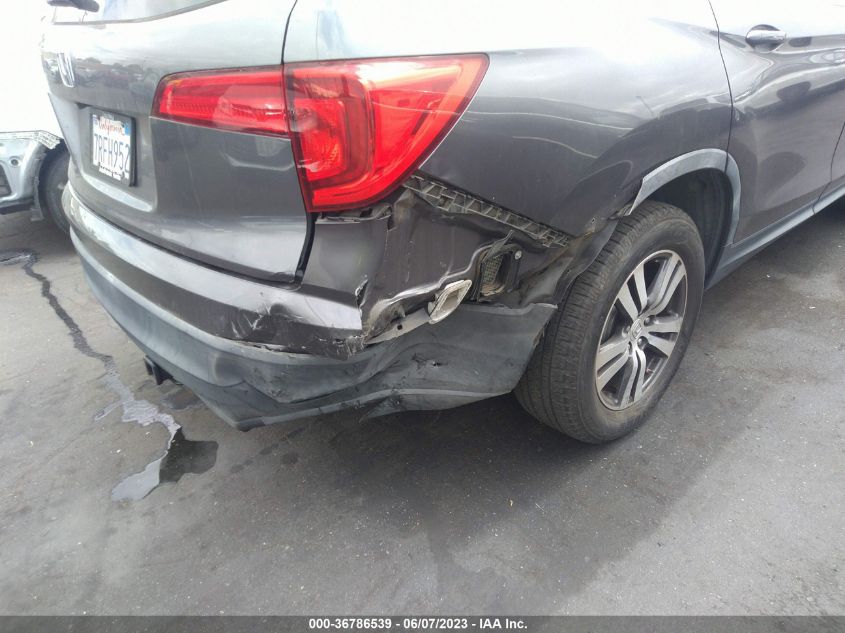 2016 HONDA PILOT EX-L - 5FNYF5H53GB027896