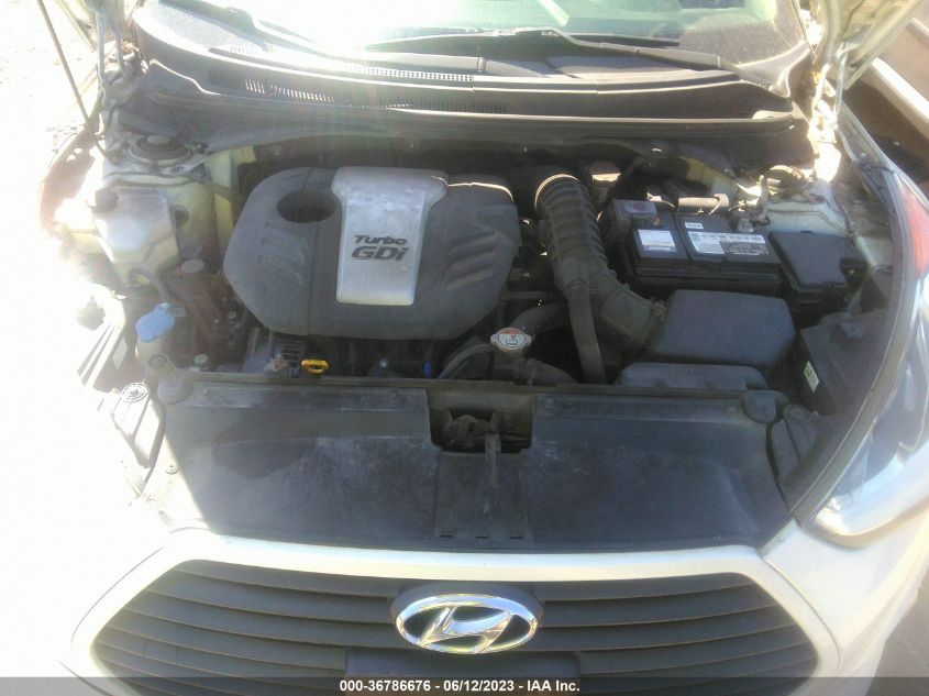 2013 HYUNDAI VELOSTER TURBO W/BLUE INT - KMHTC6AE2DU128591