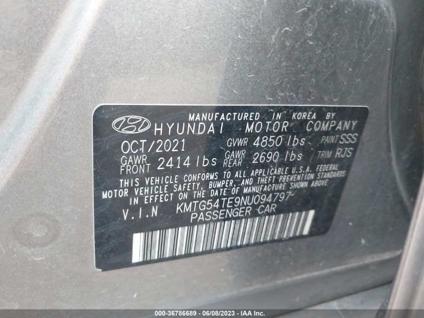 2022 GENESIS G70 3.3T - KMTG54TE9NU094797
