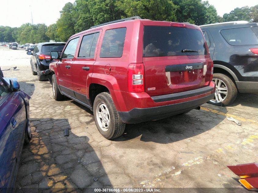 2016 JEEP PATRIOT SPORT - 1C4NJPBB1GD562664