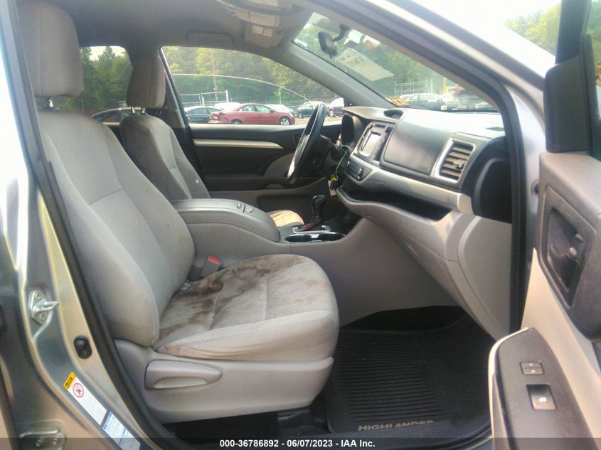 2016 TOYOTA HIGHLANDER LE - 5TDBKRFH2GS259911