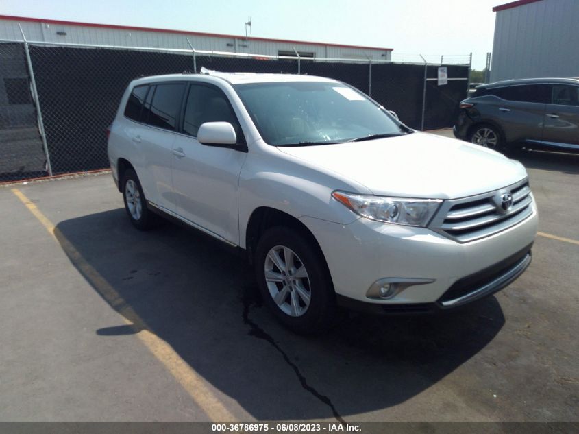 2013 TOYOTA HIGHLANDER - 5TDZK3EH0DS140666