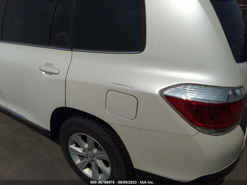 2013 TOYOTA HIGHLANDER - 5TDZK3EH0DS140666