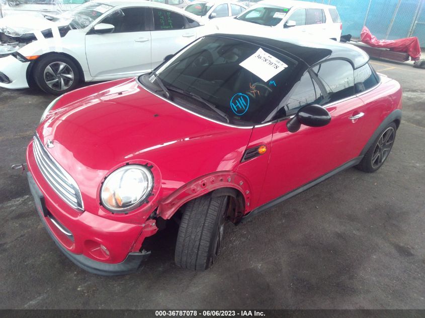 2013 MINI COOPER COUPE WMWSX1C5XDT507748
