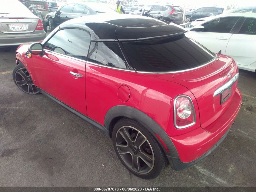 2013 MINI COOPER COUPE WMWSX1C5XDT507748