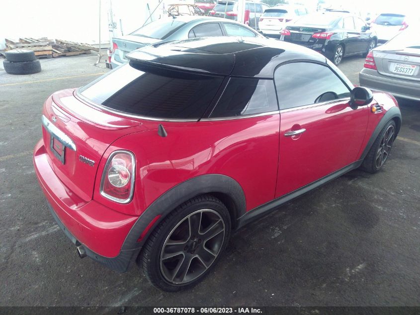 2013 MINI COOPER COUPE WMWSX1C5XDT507748