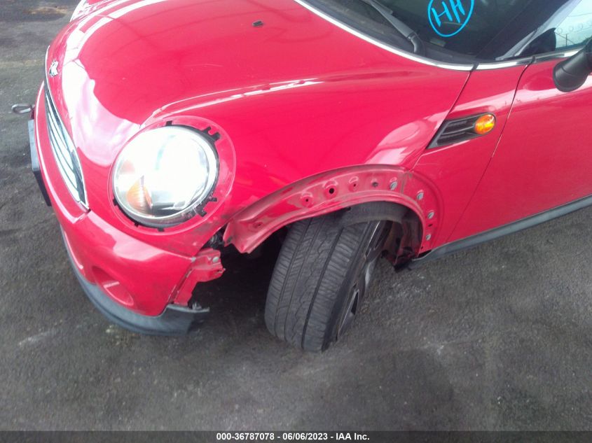 2013 MINI COOPER COUPE WMWSX1C5XDT507748