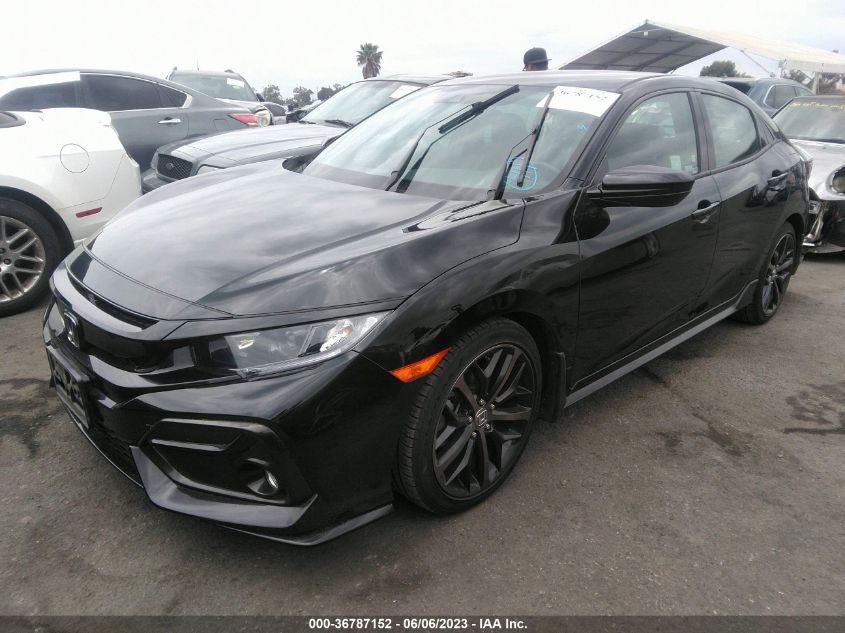 2021 HONDA CIVIC HATCHBACK SPORT - SHHFK7H40MU410629