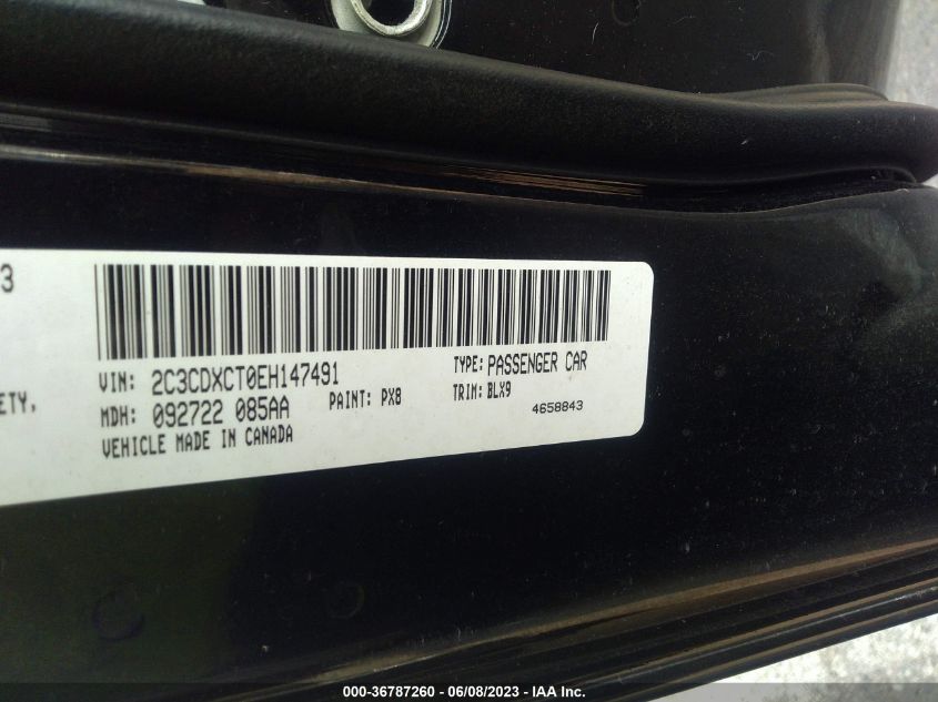 2014 DODGE CHARGER RT PLUS - 2C3CDXCT0EH147491