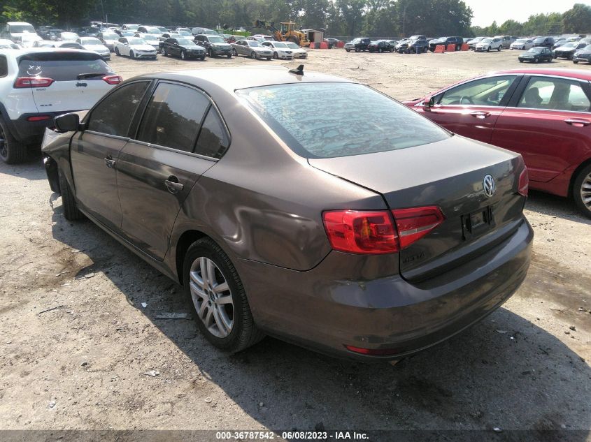 2015 VOLKSWAGEN JETTA SEDAN 2.0L S W/TECHNOLOGY - 3VW2K7AJ0FM230028