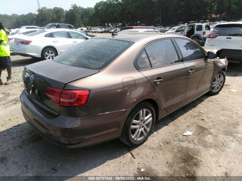 2015 VOLKSWAGEN JETTA SEDAN 2.0L S W/TECHNOLOGY - 3VW2K7AJ0FM230028