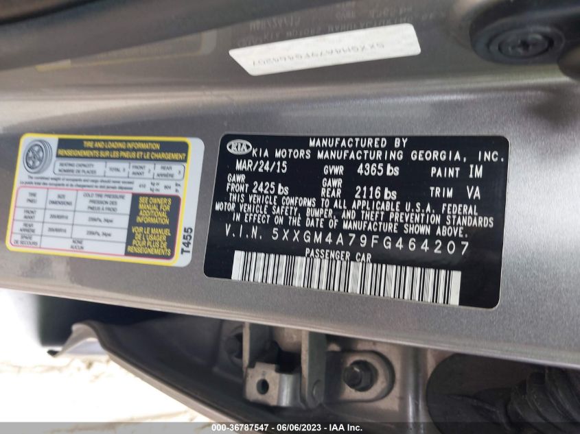 2015 KIA OPTIMA LX - 5XXGM4A79FG464207