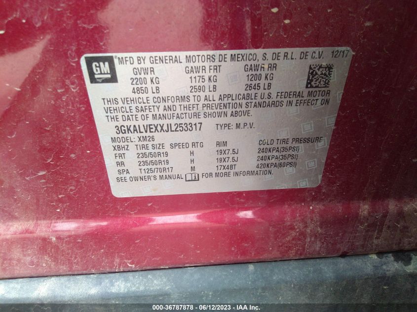 2018 GMC TERRAIN SLT - 3GKALVEXXJL253317