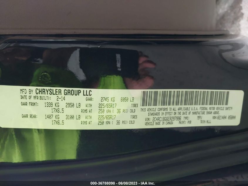 2014 CHRYSLER TOWN & COUNTRY TOURING - 2C4RC1BG6ER297996
