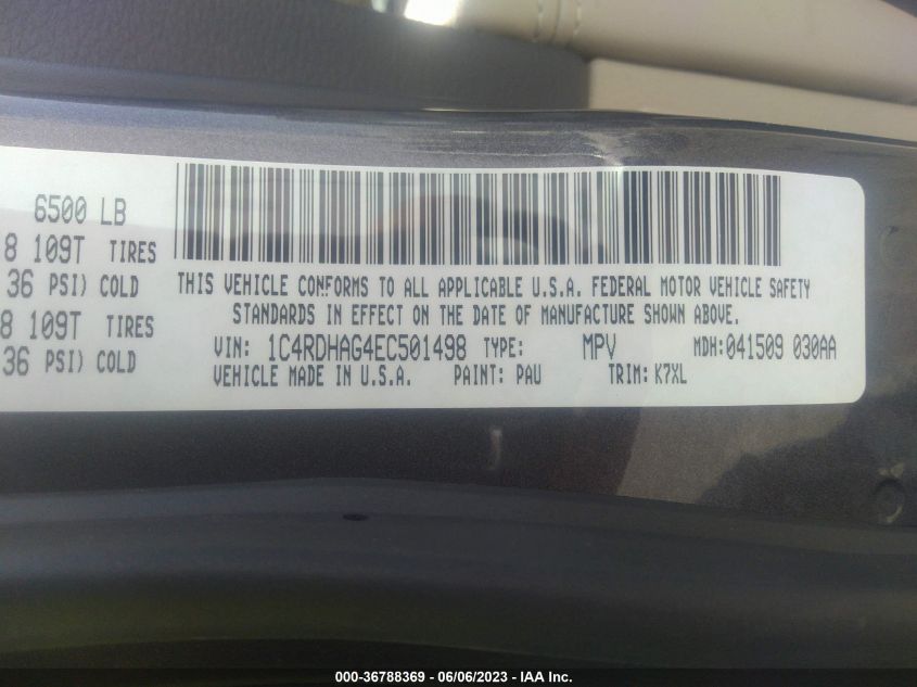 2014 DODGE DURANGO SXT - 1C4RDHAG4EC501498