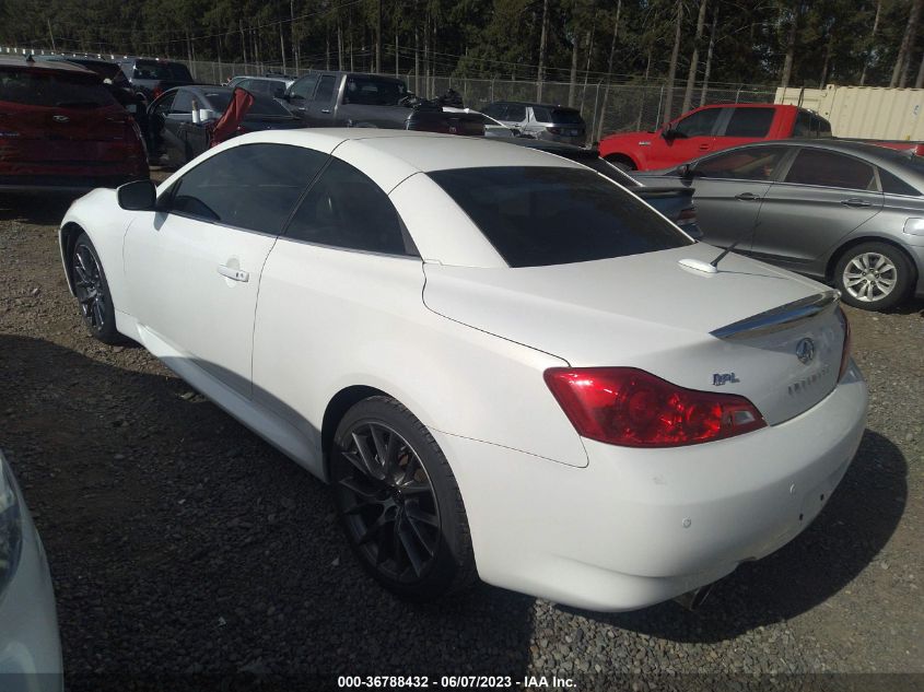 2013 INFINITI G37 CONVERTIBLE IPL - JN1CV6FEXDM230330