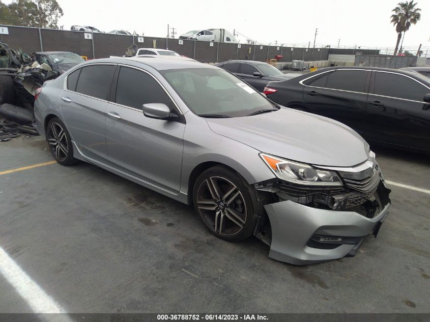 2017 HONDA ACCORD SEDAN SPORT - 1HGCR2F57HA137302