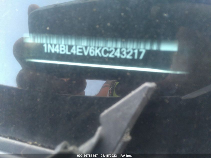 2019 NISSAN ALTIMA 2.5 SL - 1N4BL4EV6KC243217